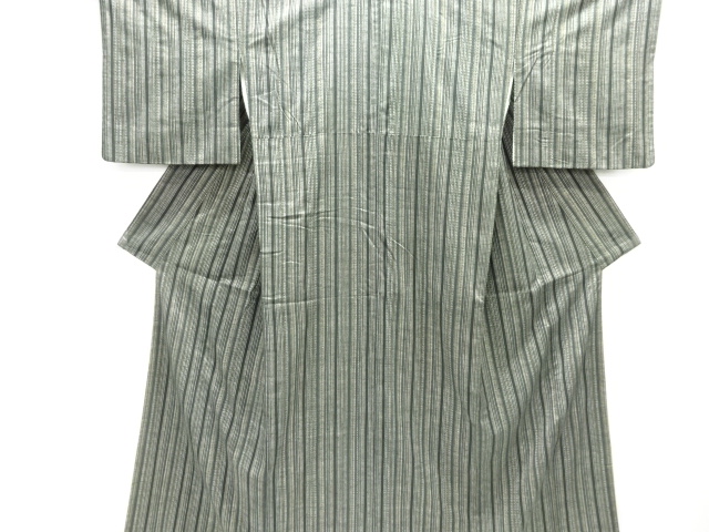JAPANESE KIMONO / TSUMUGI / WOVEN RHOMBUS